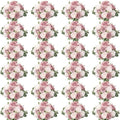 24 Bundles Dusty Pink Artificial Peonies Silk Flowers Bulk by Nagobi
