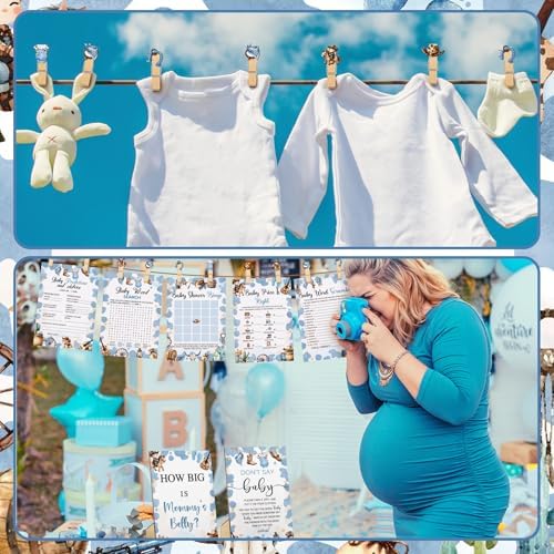 Funnymoom 426 Pcs Cowboy Baby Shower Games, 8 Games Bingo Word Scramble - Image 5