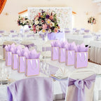 Yeaqee 50 Pcs Metallic Paepr Gift Bags Bulk with Handles,Lavender Purple - Image 6