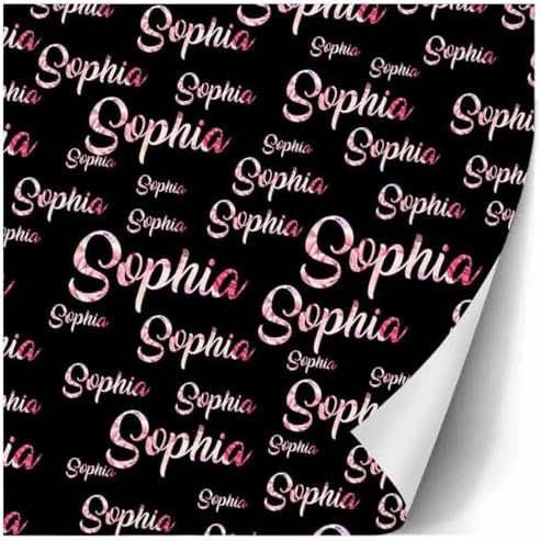 AOFUN Customized Wrapping Paper Custom Name Text Personalized Gift Christmas Gift Wrapping Funny Gift For Friend Multi Color Funny Birthday Wrapping Paper 5 Rolls 58" x 23" - Image 3