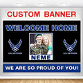 Custom Welcome Home U.S. Air Force/United States USAF Banner,Sign(6x9ft) by AUBAO