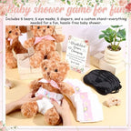Simgoing 19 Pcs Bear Diaper Changing Game Supplies, Elegant, Pink - Image 3