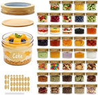 Accguan Mini Mason Jars 4 oz, 40 Pack Regular Mouth Glass Jars with Lids by Accguan