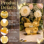 Lewtemi 15 Pcs Butterfly Gold Wedding Table Numbers 1-15 with Stands, Double Sided Mirror 4x5 Inch Acrylic Butterfly Signs Numbers for Reception, Wedding, Party, Anniversary, Events Table Decor - Image 4