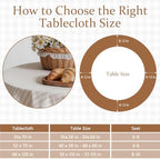 Beige White Striped Ruffle Tablecloth 70" Round Farmhouse Flounces Trim Table Cover for Seat 4-6 for Picnic Dining Kitchen Party Wedding Decor - Image 3