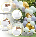 Balloon Arch Stand Kit Party Supplies, 8.2Ft & 5Ft Half Arch Balloon Stand with Water Filling Bag Base, Free Bending Balloon Holder for Wedding Baby Shower Birthday Party Decorations, White (white) - Image 3