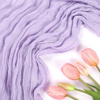 6 Pack Lavender Purple Cheesecloth Table Runner 10Ft 23 x 120 Inch - Image 4