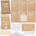 Sherr 424 Pcs Baby Shower Pacifier Hunt Games Kraft Paper by Sherr