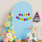 Arch Backdrop Stand and Cover Set, 6.6ft Arch Stand with Dusty Blue Cover - Image 5