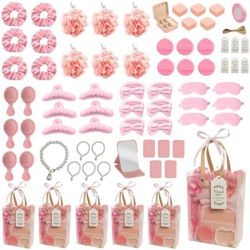 74PCS Jewelry Box Kit Baby Shower Party Favors for Game Winners (Pink) by Unknown