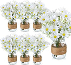 43 Pcs/ 6 Set Daisy Mason Jar Table Centerpiece Mason Jar Vases by Yuxung