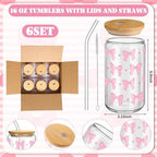 Daifunli 6 Set Pink Bow Baby Shower Prize Gift for Winner Guest - Image 5