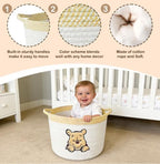 Kihraw Winnie Storage Basket for Nursery for Toy Organizer, Kids Room Decor - Image 2