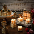 Mtlee 30 Sets Mini Bubble Candles Party Favors DIY Gift Set, Ivory - Image 3