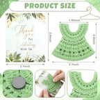 Novabright 50 Sets Baby Shower Party Favors for Guests Miniature Green Crochet Magnets with Thank You Cards Baby Shower Gifts, Newborn Girls Boys Favors, Welcome Gifts for Gender Reveal Party - Image 2