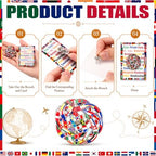 Highergo 48 Sets World Country Flag Enamel Pins - Image 3