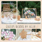 Personalized Maple Tree Wedding Guest Book Alternative, Fall Leaf Drop Box - Image 7