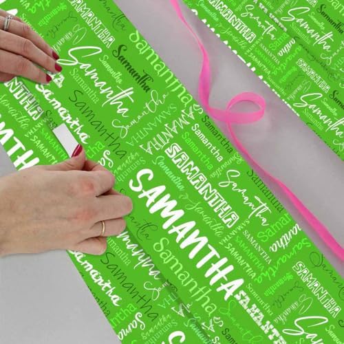 AOFUN Custom Gift Tissue Paper Custom Name Wrapping Paper Funny Gift Bags For Adults Wrapping Paper One Roll Custom Gift Wrapping Paper 3 Rolls 58"" x 23"", Style 1 - Image 4