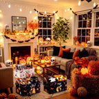 CHENGU 6 Pack Halloween Storage Bins Collapsible Halloween Baskets for Gift - Image 2