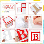 Kolldenn 6 Pcs Custom Letter Balloon Boxes with 104 Letter Cutouts - Image 4