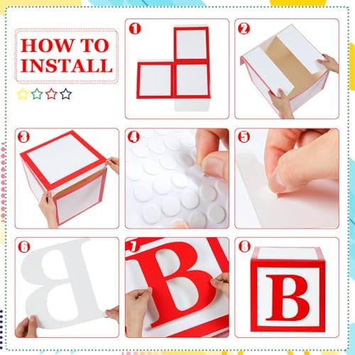 Kolldenn 6 Pcs Custom Letter Balloon Boxes with 104 Letter Cutouts - Image 4