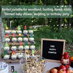 Wooden Cupcake Stand - 4 Tier Cupcake Display Stand, Rustic Tiered Display Stand, Tool Free Installation Cupcake Stand for Baby Shower Decorations Birthday Party Supplies - Image 2