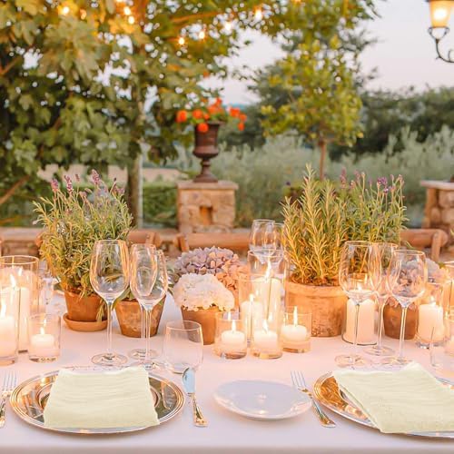100 Pack Ivory Cloth Napkins 20x20Inch Cheesecloth Napkins - Image 7