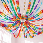 TaoBary Colorful Party Decorations 600 Large Paper Chain, Rainbow, Large Size - Image 2