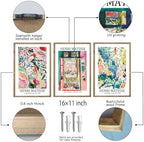 Henri Matisse Wall Art Decor Set of 3 16x11 Inch Wood Framed - Image 2