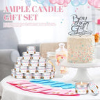 MTLEE Gender Reveal Bear 24 Pcs Baby Shower Party Favors Candles Lavender Scented Baby Shower Favors for Guests Rustic Tealights Candles Gender Reveal Return Gifts(Blue and Pink, 1.2 oz) - Image 5