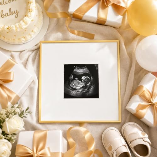 Signature Picture Frame 18x18, Aluminum Signable Frame with Glass, Gol - Image 7