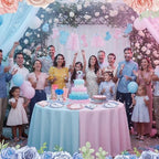 Mimorou 300 Pcs Gender Reveal Party Supplies She or He Tableware Set - Image 6