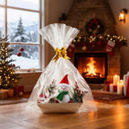 10PACK Empty Gift Basket Set, 11.8x9.8” Thick Kraft Market Tray Gift Basket - Image 5