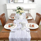 16 Pack 23 x 120 Inch White Table Runner 10Ft Cheesecloth - Image 3