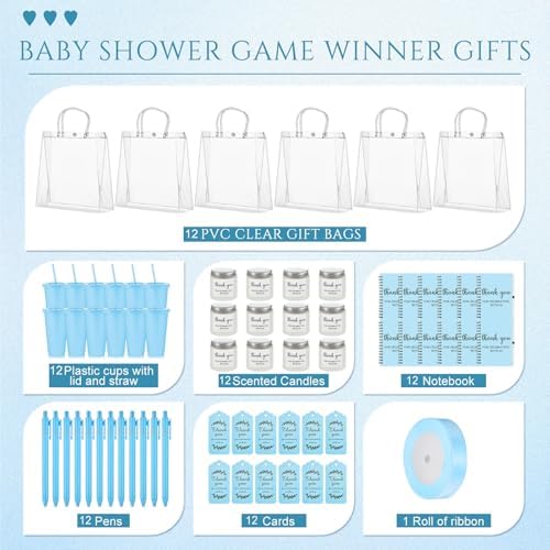 Nuogo 12 Sets New Parent Shower Prizes, Blue Color, Classic Style - Image 3