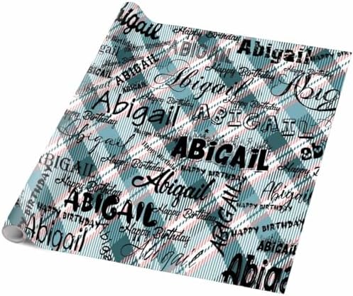 AOFUN Personalized Gift Just Because Gifts For Her Funny Gifts For Friends Love Wrapping Paper Cute Gifts For Best Friends Wrapping Paper Birthday 5 Rolls 58" x 23" - Image 5