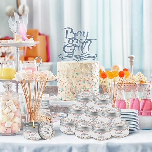 24Pcs Wildflower Baby Shower Party Candles for Gender Reveal - Image 6