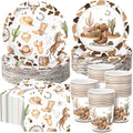 Pickmesh 250 Pcs Western Cowboy Party Decorations Wild West Disposable Tableware Set Cowboy Paper Plates Napkins and Cups for Rodeo Birthday Baby Shower Party Decorations Serve 50 by Pickmesh