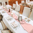 10 Pack 10ft Baby Pink Chiffon Table Runners Wedding Table Runner Sheer Romantic Tulle Table Runner for Christmas Wedding Bridal Tea Party Baby Shower Birthday Party Table Decorations(120 x 12 in) - Image 7