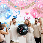 Gender Reveal Boy or Girl Photography Backdrop, 10x10FT - Image 2