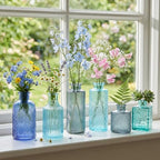30 Pcs Blue Bud Vases Set,Baby Shower Decorations, Wedding Table Decor - Image 5