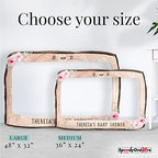 Personalized Baby Shower Photo Booth Frame - Customized Bark Tree Theme Photo Booth Prop - Custom Floral Baby Shower Party Decor (PVC Frame) - Image 4
