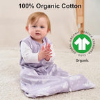 Yoofoss Baby Sleep Sack 6-12 Month 0.5TOG 100% Organic Cotton 2-Way Zipper - Image 3