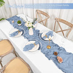 100 Pack Dusty Blue Cloth Napkins 20x20Inch Cheesecloth Napkins - Image 4