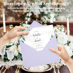 200 Pack 5x7 Light Purple Envelopes for Invitations, A7 Self Seal - Image 5