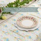 Peter Rabbit Book Tablecloth 60 x 84 Inch Rectangle, Easter & Spring Table Cover for Dining Room, Tea Party & Entertaining, Woven Fabric, (100% Officially Licensed Product) by Franco Heritage - Image 4