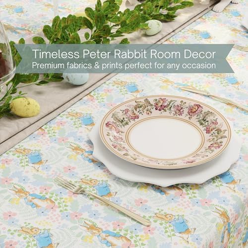 Peter Rabbit Book Tablecloth 60 x 84 Inch Rectangle, Easter & Spring Table Cover for Dining Room, Tea Party & Entertaining, Woven Fabric, (100% Officially Licensed Product) by Franco Heritage - Image 4