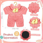 LemonRoad 15 Pcs Baby Shower Favors for Boy or Girl Baby Shower Prizes for Guests Sweater Refrigerator Magnet with Box Coat Hangers Acrylic Feet for Thank You Gifts Gender Reveal Baptism Party(Pink) - Image 2
