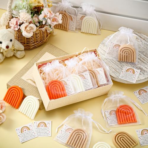 Conelist 36 Set Baby Shower Favors for Guest Baby Shower Candle, Rainbow - Image 3