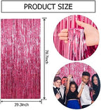 20 Pack Pink Backdrop Decorations - Tinsel Curtain Party Backdrop Foil Fringe Birthday Photo Booth Streamer Backdrop Pink Theme Bachelorette Graduation Decorations - Image 7